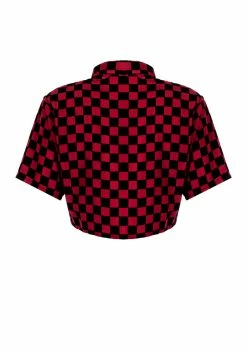 MET1 Arcade Crop Boxy Shirt 23 MET1 Arcade Crop Boxy Shirt -Womens Clothing Sales AW22M327 Arcade Crop Boxy Shirt 3 800x