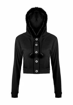 MET1 Charlotte Pom Pom Hooded Cardigan 22 MET1 Charlotte Pom Pom Hooded Cardigan -Womens Clothing Sales AW22M39Charlotte Pom Pom Hooded Cardigan 5 800x