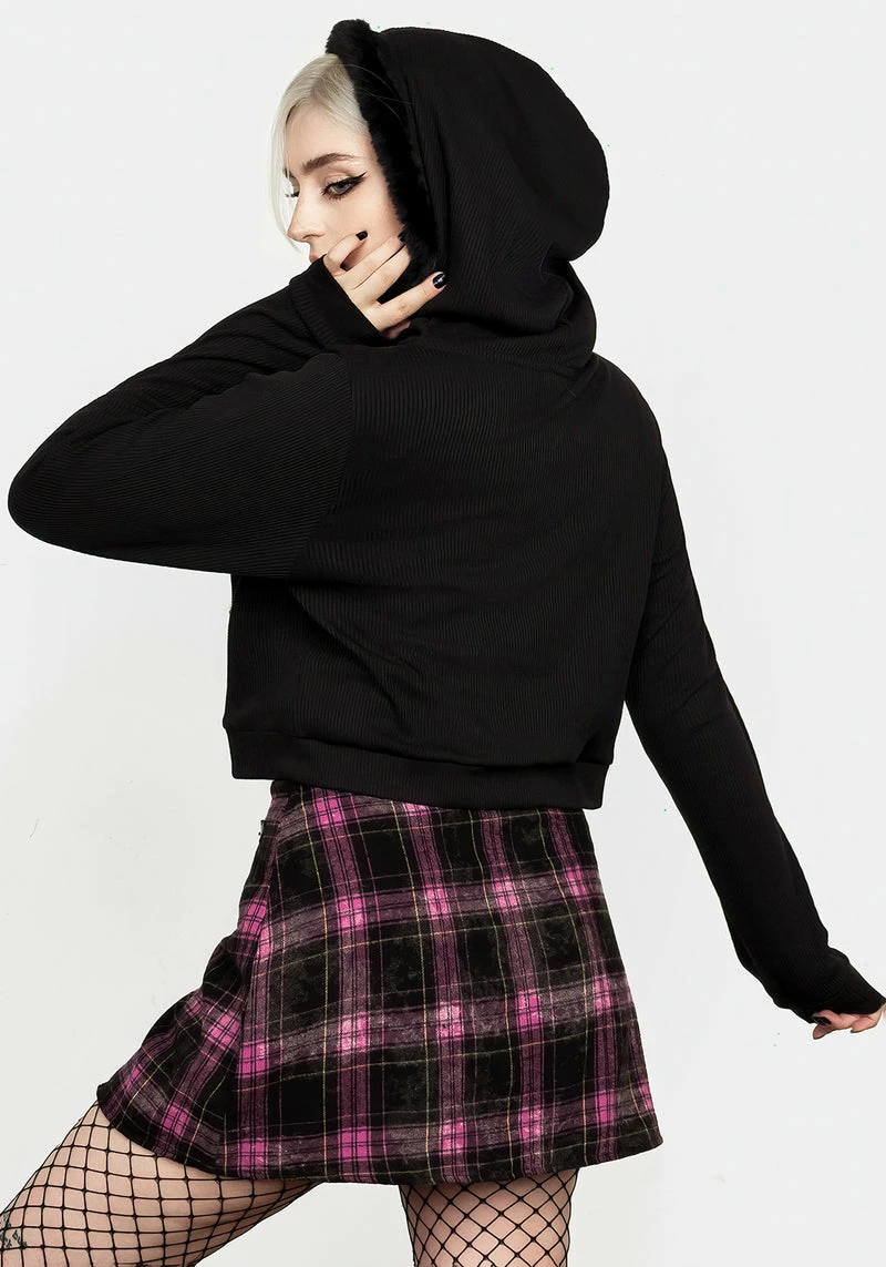 MET1 Charlotte Pom Pom Hooded Cardigan 3 MET1 Charlotte Pom Pom Hooded Cardigan - Image 3