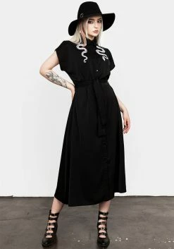 MET1 Slither Relaxed Midi Dress