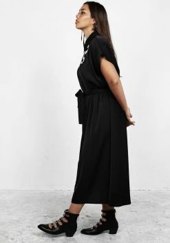 MET1 Slither Relaxed Midi Dress -Womens Clothing Sales AW22M413 Slither Relaxed Midi Dress 006 800x