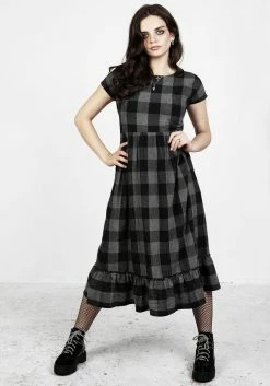 MET1 Nyctophilia Midi Smock Dress