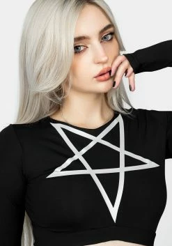 MET1 Fearleader Crop Top -Womens Clothing Sales AW22M94 FEARLEADER CROP TOP 009 800x