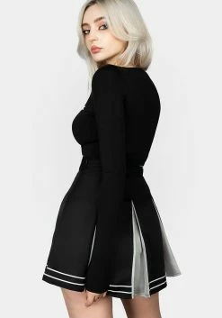 MET1 Fearleader Crop Top -Womens Clothing Sales AW22M94 FEARLEADER CROP TOP 012 800x