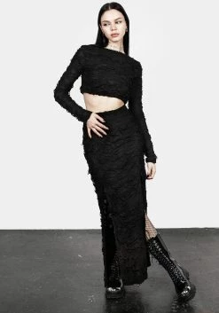 MIF1 Interrupt Maxi Split Skirt -Womens Clothing Sales AW22MF196 Interrupt Split Maxi Skirt 004 800x