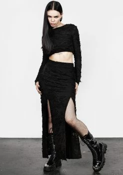 MIF1 Interrupt Maxi Split Skirt -Womens Clothing Sales AW22MF196 Interrupt Split Maxi Skirt 006 800x