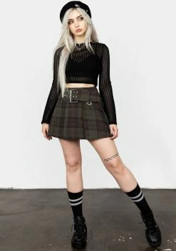 MIF1 Rumpel Belted Mini Skirt -Womens Clothing Sales AW22MF215 RUMPEL BELTED MINI SKIRT 001 800x