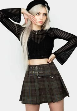 MIF1 Rumpel Belted Mini Skirt