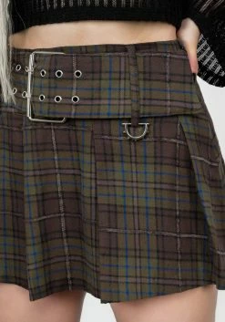 MIF1 Rumpel Belted Mini Skirt -Womens Clothing Sales AW22MF215 RUMPEL BELTED MINI SKIRT 012 800x