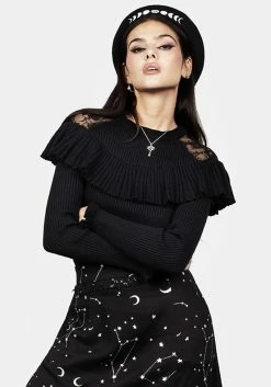 BET1 Edith Lace Panelled Jumper