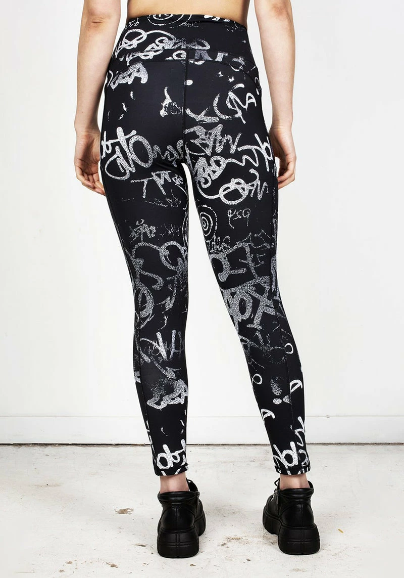DIF1 Graffiti Leggings 4 DIF1 Graffiti Leggings - Image 4