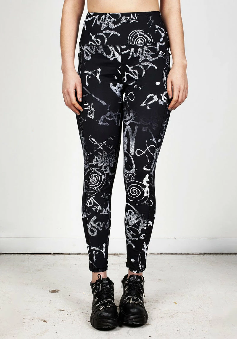 DIF1 Graffiti Leggings 5 DIF1 Graffiti Leggings - Image 5