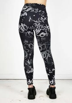 DIF1 Graffiti Leggings 14 DIF1 Graffiti Leggings -Womens Clothing Sales GraffitiLeggings 06 800x