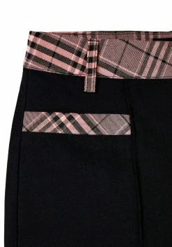 LVT1 LOVEBUZZ SPLICED CROP TROUSERS -Womens Clothing Sales Lovebuzz trousers 1 800x