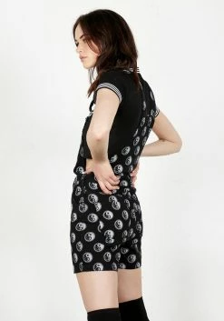 DEN1 Karma Short Dungarees -Womens Clothing Sales SS21D135 KARMA SHORT DUNGAREES 04 800x