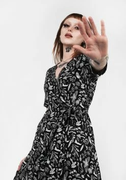MET1 Earth Magick Wrap Dress -Womens Clothing Sales SS21M115 Earth Magick wrap Dress 005 800x