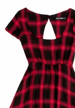 MET1 Pennyroyal Red Check Dress -Womens Clothing Sales SS21M275 PENNYROUAL SUN DRESS 06 800x