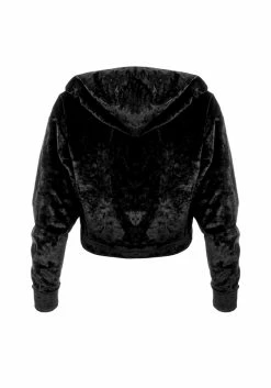 AMP1 Noughty Crop Velour Hoody -Womens Clothing Sales SS22AB133 Noughty Crop Velour Hoody e3 800x