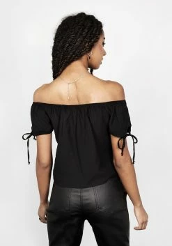 CHI1 MYRTLE BARDOT TOP -Womens Clothing Sales SS22CL103 Myrtle Bardot Top 002 800x