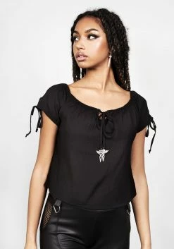 CHI1 MYRTLE BARDOT TOP -Womens Clothing Sales SS22CL103 Myrtle Bardot Top 004 800x