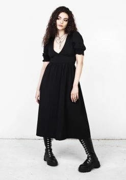 CHI1 DIVINATION TEXTURED MIDI DRESS