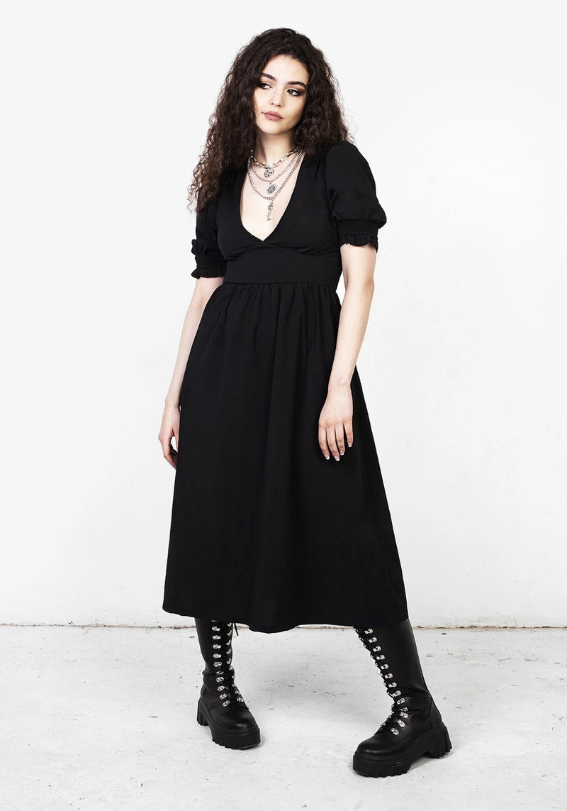 CHI1 DIVINATION TEXTURED MIDI DRESS 1 CHI1 DIVINATION TEXTURED MIDI DRESS