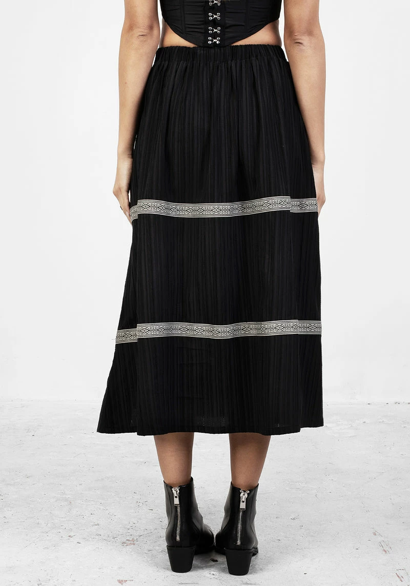 CHI1 Morris Tiered Midi Skirt 3 CHI1 Morris Tiered Midi Skirt - Image 3