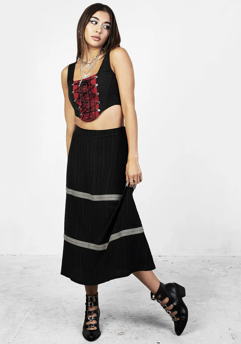 CHI1 Morris Tiered Midi Skirt 5 CHI1 Morris Tiered Midi Skirt - Image 5