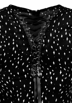 CHI1 BLASPHEME LACE UP MINI DRESS -Womens Clothing Sales SS22CL77 BLASPHEME LACE UP MINI DRESS 02 800x