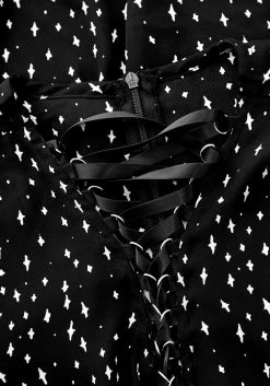 CHI1 BLASPHEME LACE UP MINI DRESS -Womens Clothing Sales SS22CL77 BLASPHEME LACE UP MINI DRESS 03 800x