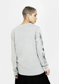 DDS1 THANATOS LONG SLEEVE T SHIRT -Womens Clothing Sales SS22DD01M Thanatos Long Sleeve T Shirt 001 800x