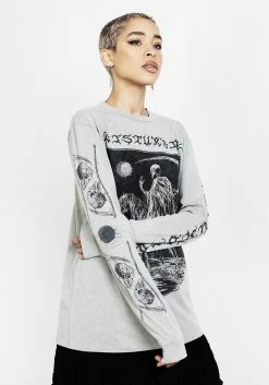 DDS1 THANATOS LONG SLEEVE T SHIRT -Womens Clothing Sales SS22DD01M Thanatos Long Sleeve T Shirt 011 800x