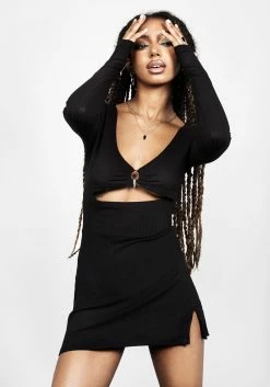 DDS1 EASTWICK CUT OUT MINI DRESS -Womens Clothing Sales SS22DD176 Eastwick Cutout Mini Dress 007 800x