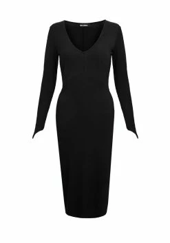DDS1 VAMPIRA V-NECK MIDI DRESS 23 DDS1 VAMPIRA V-NECK MIDI DRESS -Womens Clothing Sales SS22DD227 Vampira V Neck Midi Dress Mannequin 003 800x
