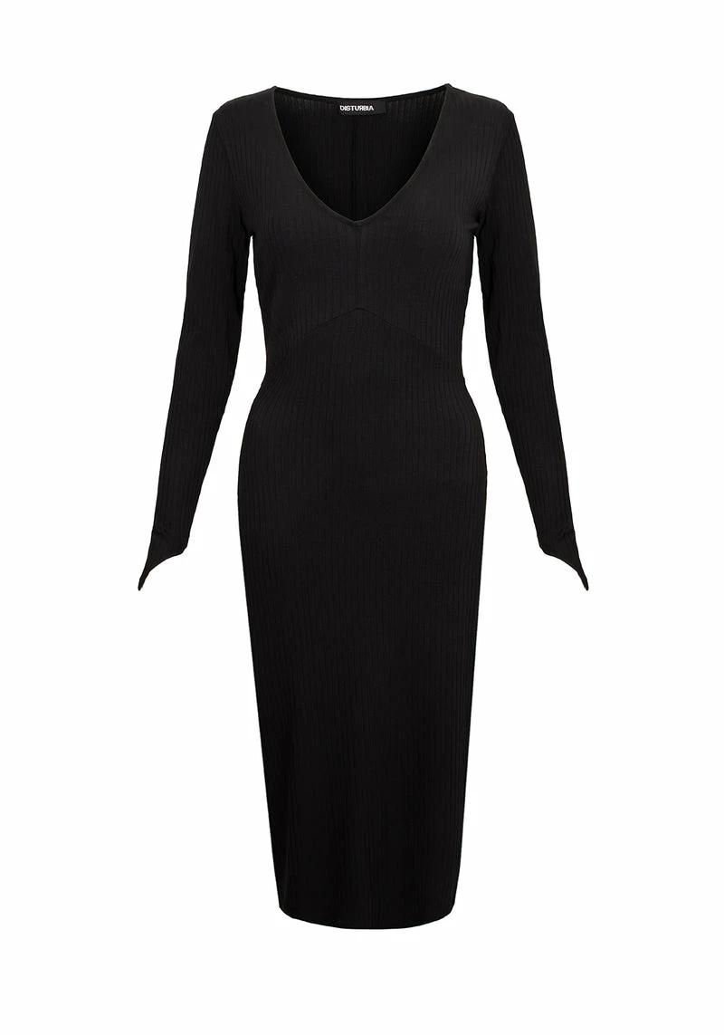 DDS1 VAMPIRA V-NECK MIDI DRESS 7 DDS1 VAMPIRA V-NECK MIDI DRESS - Image 7