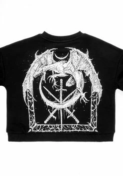 DDS1 SMAUG LONG SLEEVE CROP SWEATER 22 DDS1 SMAUG LONG SLEEVE CROP SWEATER -Womens Clothing Sales SS22DD245 SMAUG LONG SLEEVE CROP SWEATER D02 800x