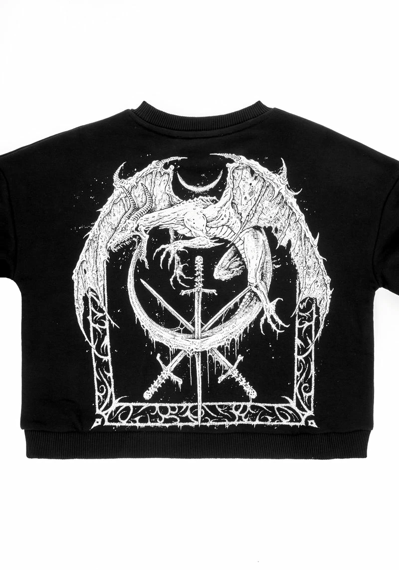 DDS1 SMAUG LONG SLEEVE CROP SWEATER 11 DDS1 SMAUG LONG SLEEVE CROP SWEATER - Image 11