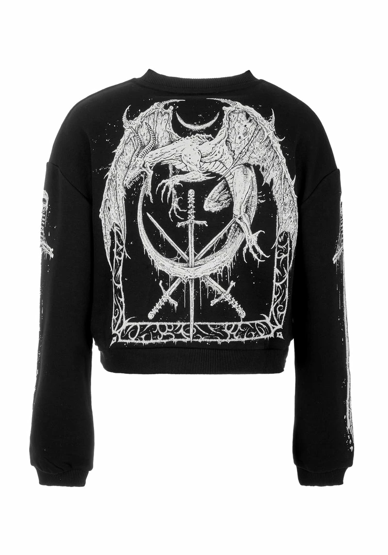 DDS1 SMAUG LONG SLEEVE CROP SWEATER 9 DDS1 SMAUG LONG SLEEVE CROP SWEATER - Image 9