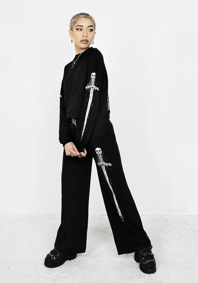 DDS1 SMAUG LONG SLEEVE CROP SWEATER 4 DDS1 SMAUG LONG SLEEVE CROP SWEATER - Image 4