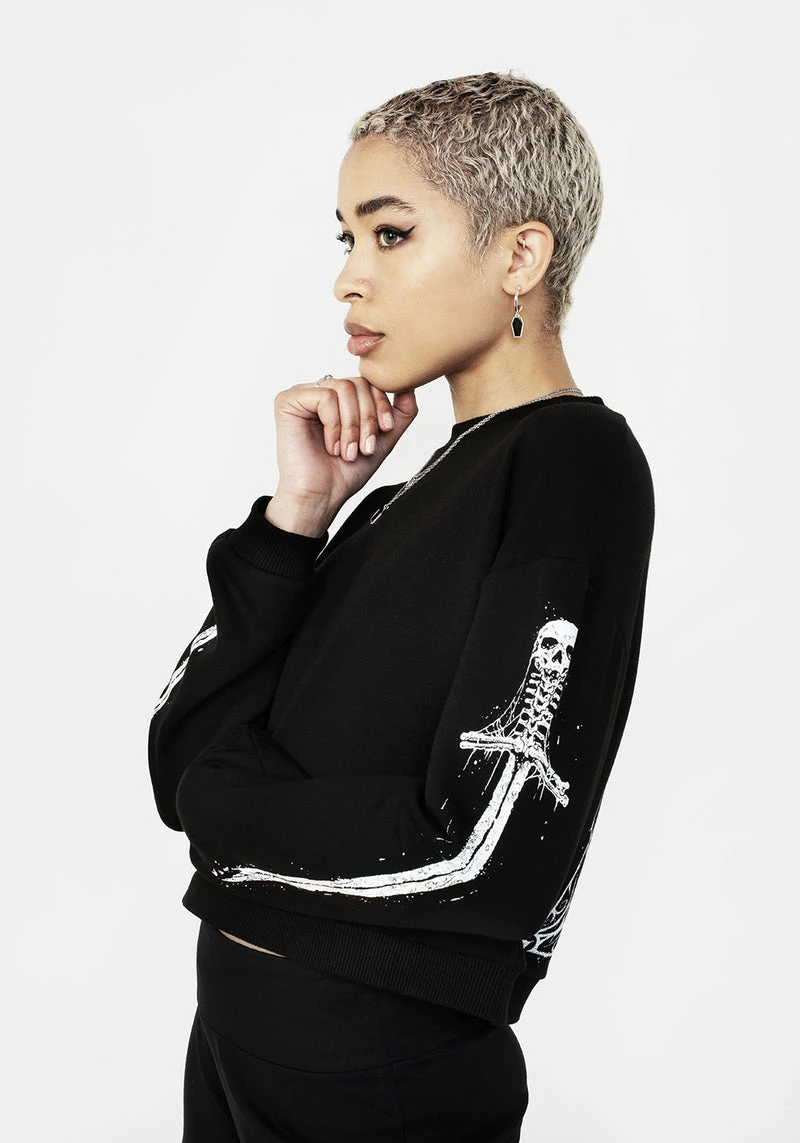 DDS1 SMAUG LONG SLEEVE CROP SWEATER 6 DDS1 SMAUG LONG SLEEVE CROP SWEATER - Image 6