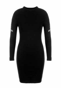 DDS1 SKULTRO MOCK NECK BODYCON DRESS -Womens Clothing Sales SS22DD247 SKULTRO MOCK NECK BODYCON DRESS 03 800x