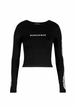 DDS1 Xenomort Thumb Split Crop Top -Womens Clothing Sales SS22DD248 Xenomort Thumb Split Crop Top D01 0b335af6 8236 4f3d 9574 a87bc7994754 800x