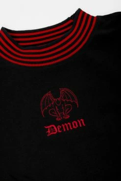 DDS1 Demon Crop T-Shirt 11 DDS1 Demon Crop T-Shirt -Womens Clothing Sales SS22DD339 Demon Crop T Shirt 03 800x
