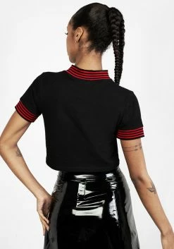 DDS1 Demon Crop T-Shirt 9 DDS1 Demon Crop T-Shirt -Womens Clothing Sales SS22DD339 Demon Crop T Shirt 001 800x