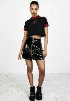 DDS1 Demon Crop T-Shirt 10 DDS1 Demon Crop T-Shirt -Womens Clothing Sales SS22DD339 Demon Crop T Shirt 002 800x