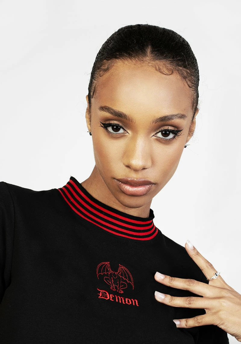 DDS1 Demon Crop T-Shirt 2 DDS1 Demon Crop T-Shirt - Image 2