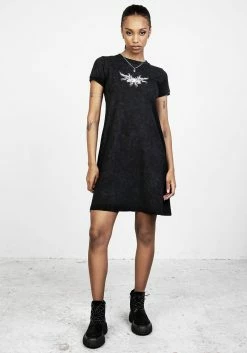 DDS1 Buffalo Washed Baby Tee Dress -Womens Clothing Sales SS22DD342 Buffalo Washed Baby Tee Dress 002 800x