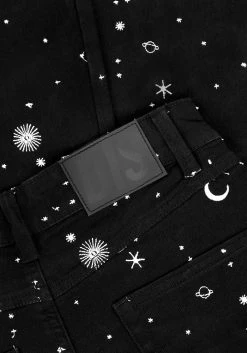 DEN1 CELESTIAL EMBROIDERED JEANS -Womens Clothing Sales SS22DEN303SPUTNIK EMBROIDERED JEANS 1 800x