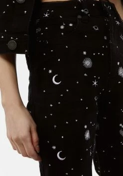 DEN1 CELESTIAL EMBROIDERED JEANS -Womens Clothing Sales SS22DEN303 SPUTNIKEMBROIDEREDJEANS 1803copy 800x