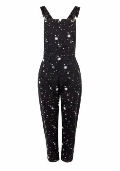 DEN1 CELESTIAL EMBROIDERED DUNGAREES -Womens Clothing Sales SS22DEN353 SPUTNIK EMBROIDERED DENIM DUNGAREES 800x